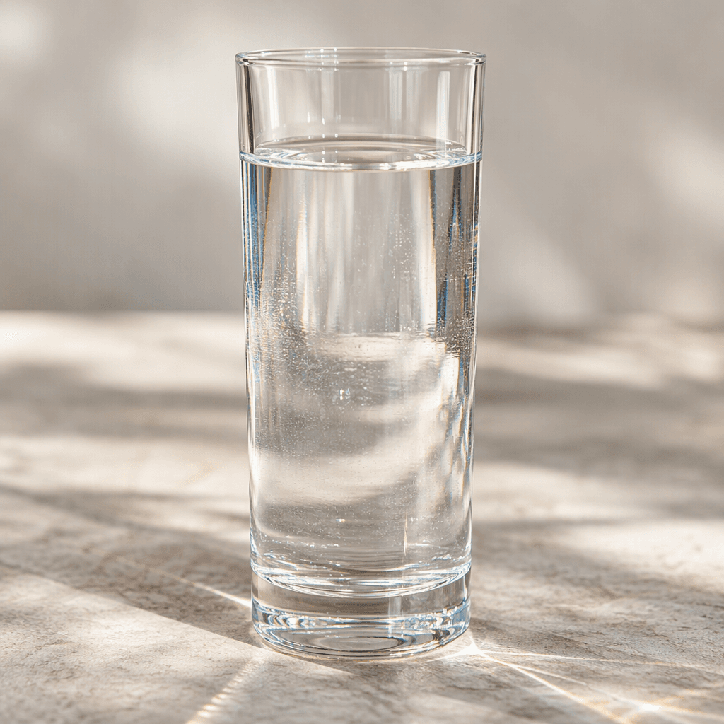 A tall, narrow glass holds a generous pour of clear rakı, with the colourless liquid catching the light.