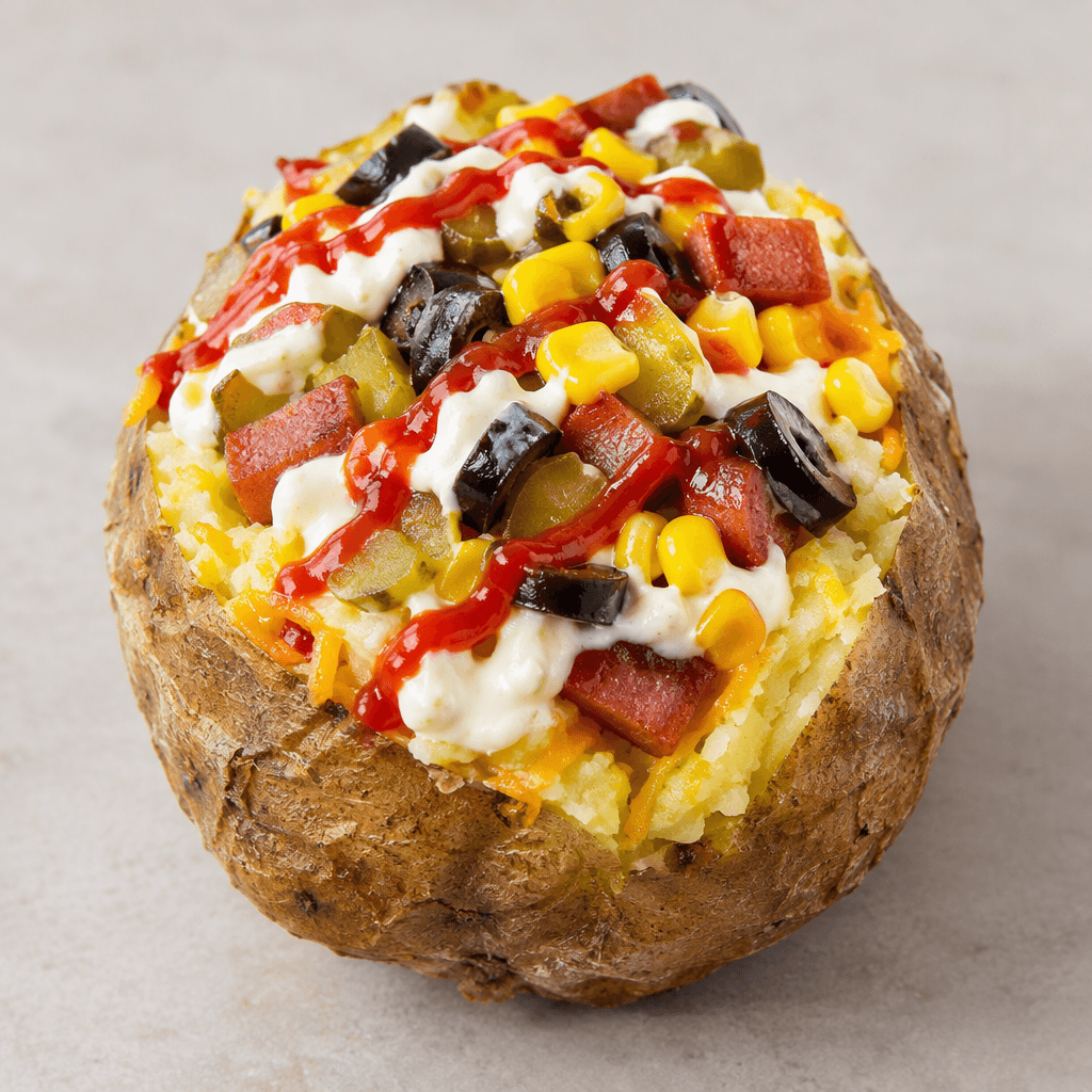 Kumpir (Turkish loaded baked potato)