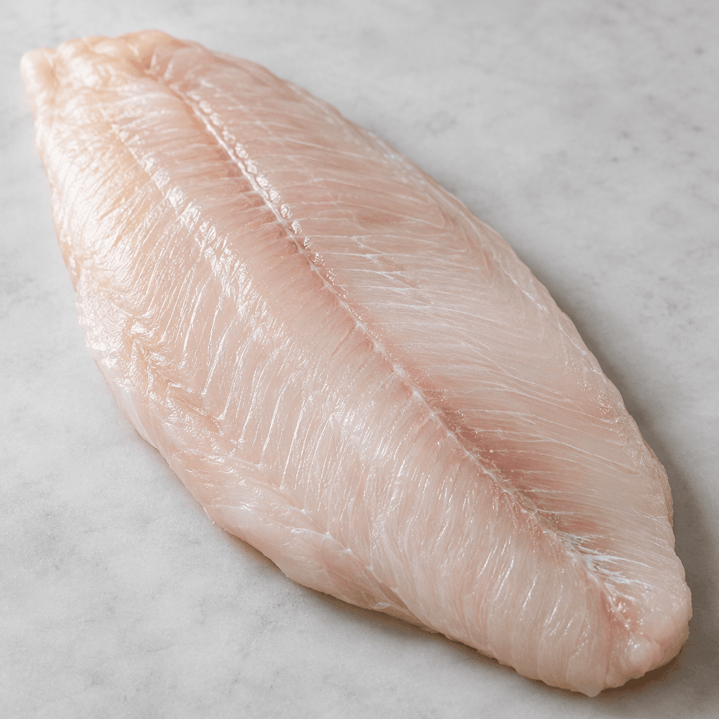 Kılçıksız pangasius filetosu, bir ucu daralan geniş ve yassı bir balık parçasıdır; yüzeyi nemli ve düzgün, eti soluk fildişi ile pembemsi beyaz arasında, üzerinde ince boyuna lif çizgileri görülür.