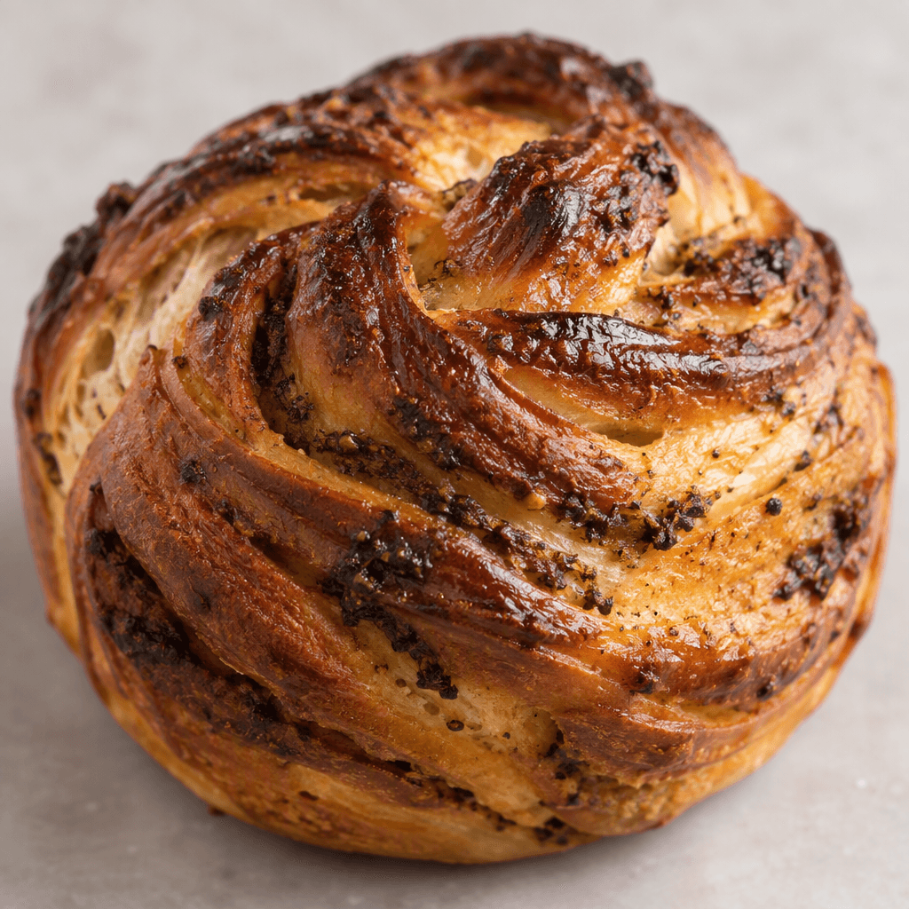 A prepared food item whose shape, colour, and texture cannot be determined from the information provided.